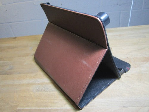 8" Brown PU Leather Multi Angle Stand Carry Case for Android Touchscreen Tablet