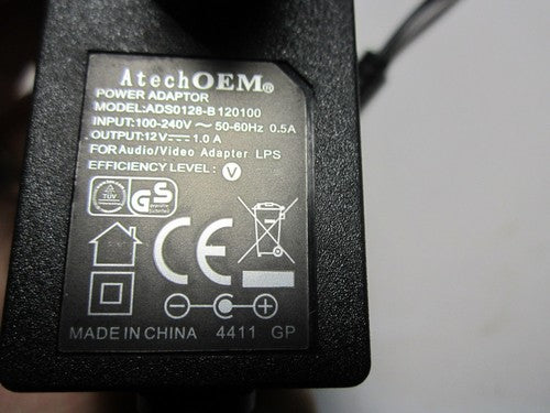 EU Replacement for 12V 1A Netgear AC-DC Adapter 332-10277-02 AD810000 007-2LF