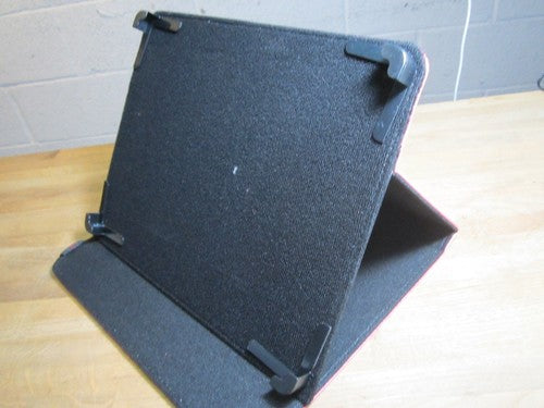 9.7" D Pink PU Leather Multi Angle Stand Carry Case for Android Tablet