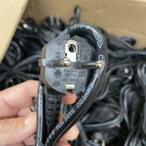 50 X Bulk Joblot EU 2 Pin Schuko Kettle C13 Power Cable Lead