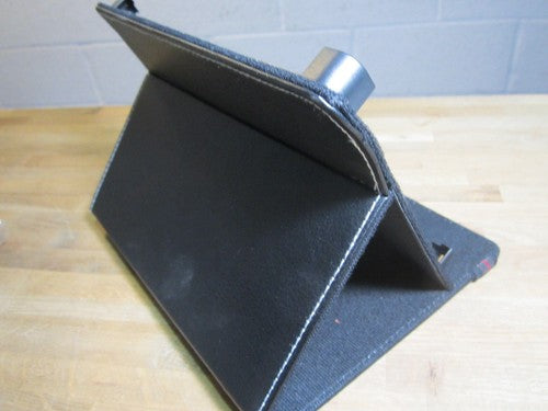 8" Black PU Leather Multi Angle Stand Carry Case for Android Touchscreen Tablet