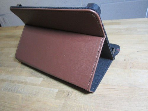 7" Brown PU Leather Multi Angle Stand Carry Case for Android Touchscreen Tablet