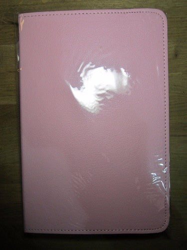 7" L Pink PU Leather Multi Angle Stand Carry Case for Android Touchscreen Tablet