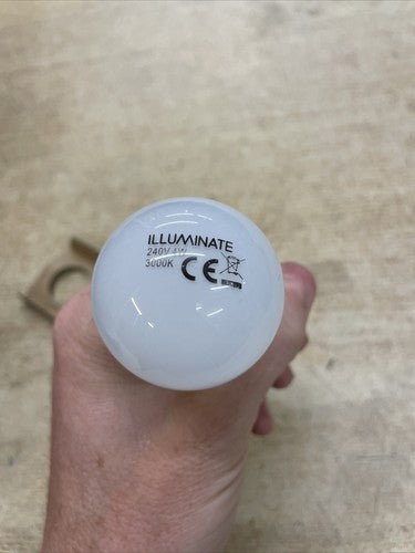 12 x ILLUMINATE 4W LED 30W BC OPAL GLOBE BULB 250 Lumen