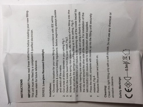 10 X White 90mm Tilt Fitted 5 x LED Ceiling Downlight Lights Spotlight + Driver