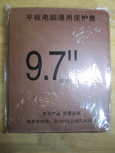 9.7" Brown PU Leather Multi Angle Stand Carry Case for Android Tablet