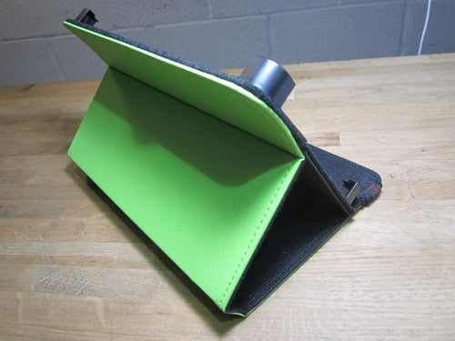 7" Green PU Leather Multi Angle Stand Carry Case for Android Touchscreen Tablet