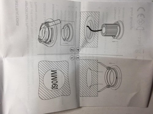 10 X White 90mm Tilt Fitted 5 x LED Ceiling Downlight Lights Spotlight + Driver