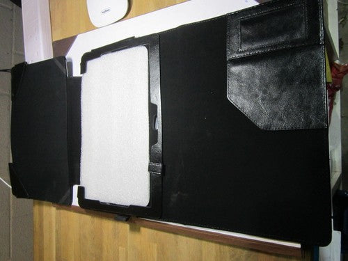 Black Shiny PU Leather Carry Case Stand Folder for ASUS VIVO TAB TF810C