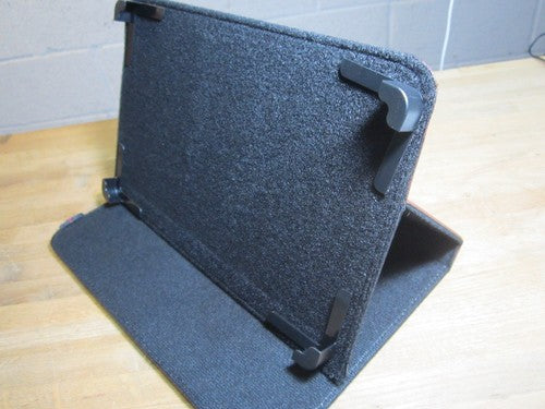 9" Brown PU Leather Multi Angle Stand Carry Case for Android Touchscreen Tablet