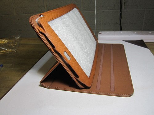 Brown PU Leather 360 Rotation Carry Case Stand Folder for Archos 101 G9