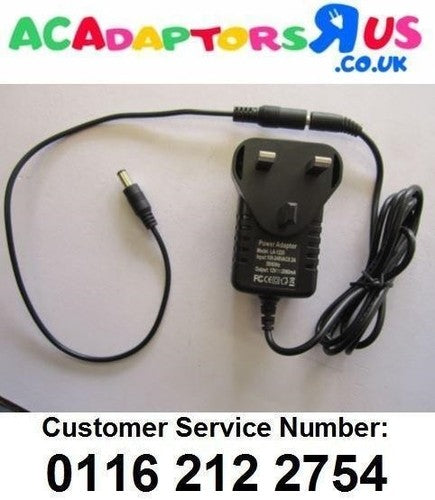 12V MAINS CASIO WK-3000 KEYBOARD AC ADAPTOR POWER SUPPLY CHARGER PLUG