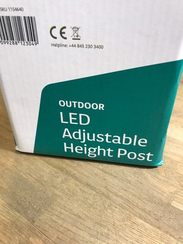 Outdoor Led Adjustable Height Post Stainless Steel Ip44 1154640