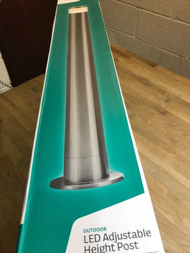 Outdoor Led Adjustable Height Post Stainless Steel Ip44 1154640