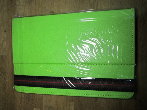 7" Green PU Leather Multi Angle Stand Carry Case for Android Touchscreen Tablet