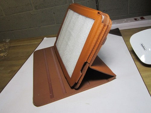Brown PU Leather 360 Rotation Carry Case Stand Folder for Archos 101 G9