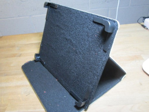 8" White PU Leather Multi Angle Stand Carry Case for Android Touchscreen Tablet