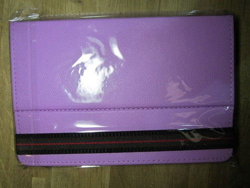 7" Purple PU Leather Multi Angle Stand Carry Case for Android Touchscreen Tablet