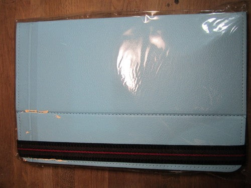 9" Blue PU Leather Multi Angle Stand Carry Case for Android Touchscreen Tablet