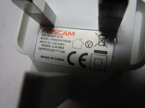 White 5V 5.0V 1A 1000mA Mains USB Plug Adaptor Charger UK AC-DC