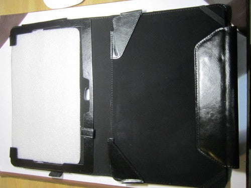 Black Shiny PU Leather Carry Case Stand Folder for ASUS VIVO TAB TF810C