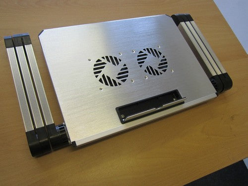 RED Laptop Portable Cooling Table Sofa Desk Stand + Folding Multi Angle Legs