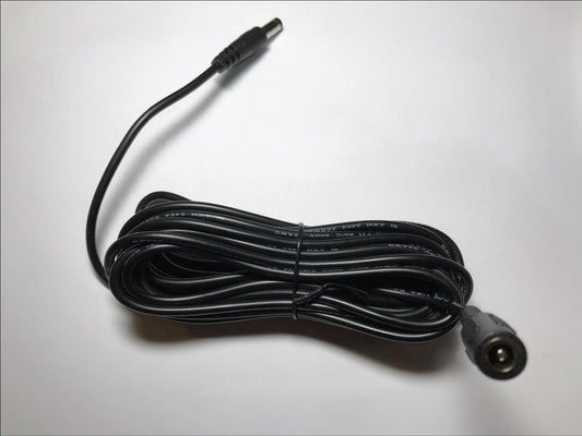 5M Extension Cable Lead for FEOXSHAL FEO-SF-20W 12V 1.67A Solar Panel