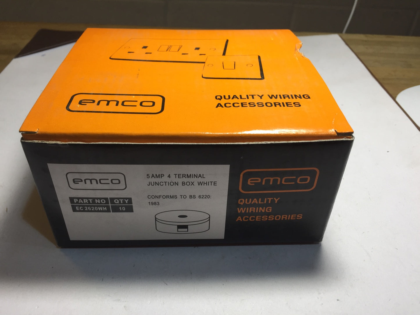 5 x 5 AMP 4 TERMINAL JUNCTION BOX WHITE WIRING CABLE CONNECTOR 60MM