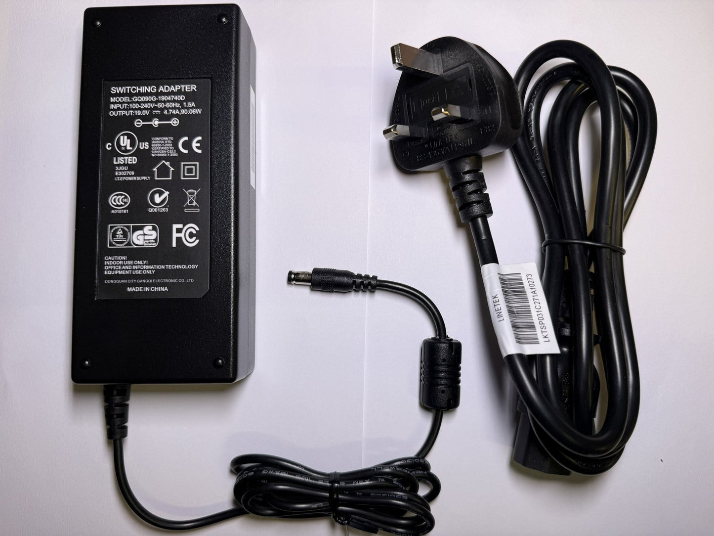 UK Plug Replacement for 19V 2.2A AC Adaptor Power Supply for RADPA1007RCPZ