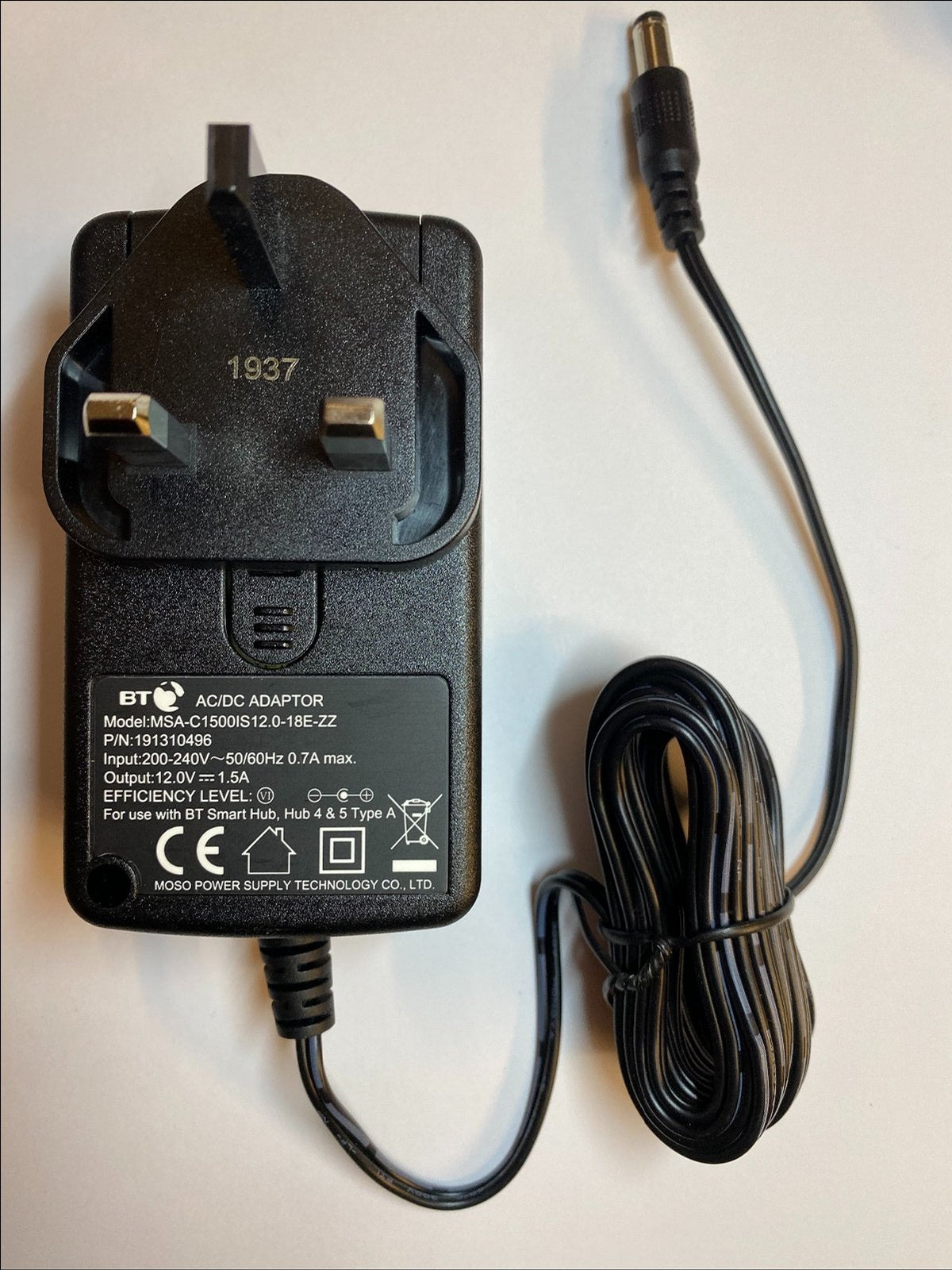 12V 1.5A 18W Mains AC-DC Adaptor Power Supply for Barco ClickShare CS-100