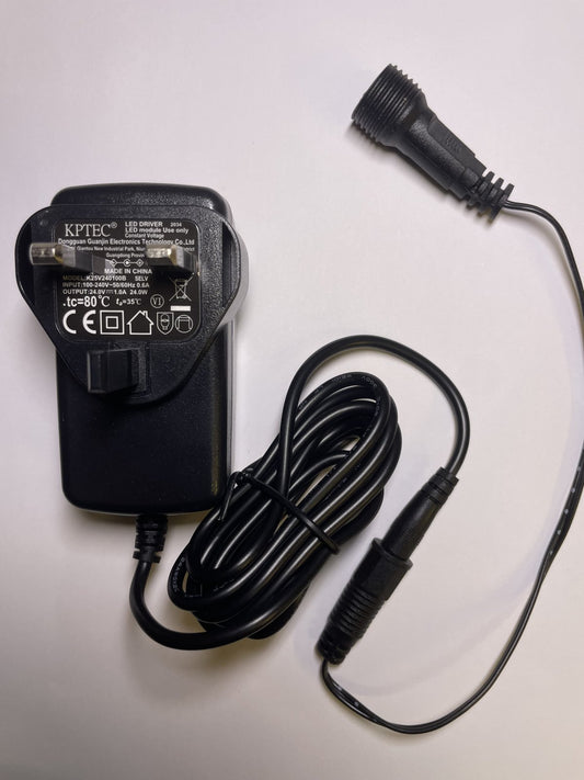 Replacement for CZJUTAI Power Supply JT-DC24V15W-N1-IP44 24V AC Adaptor