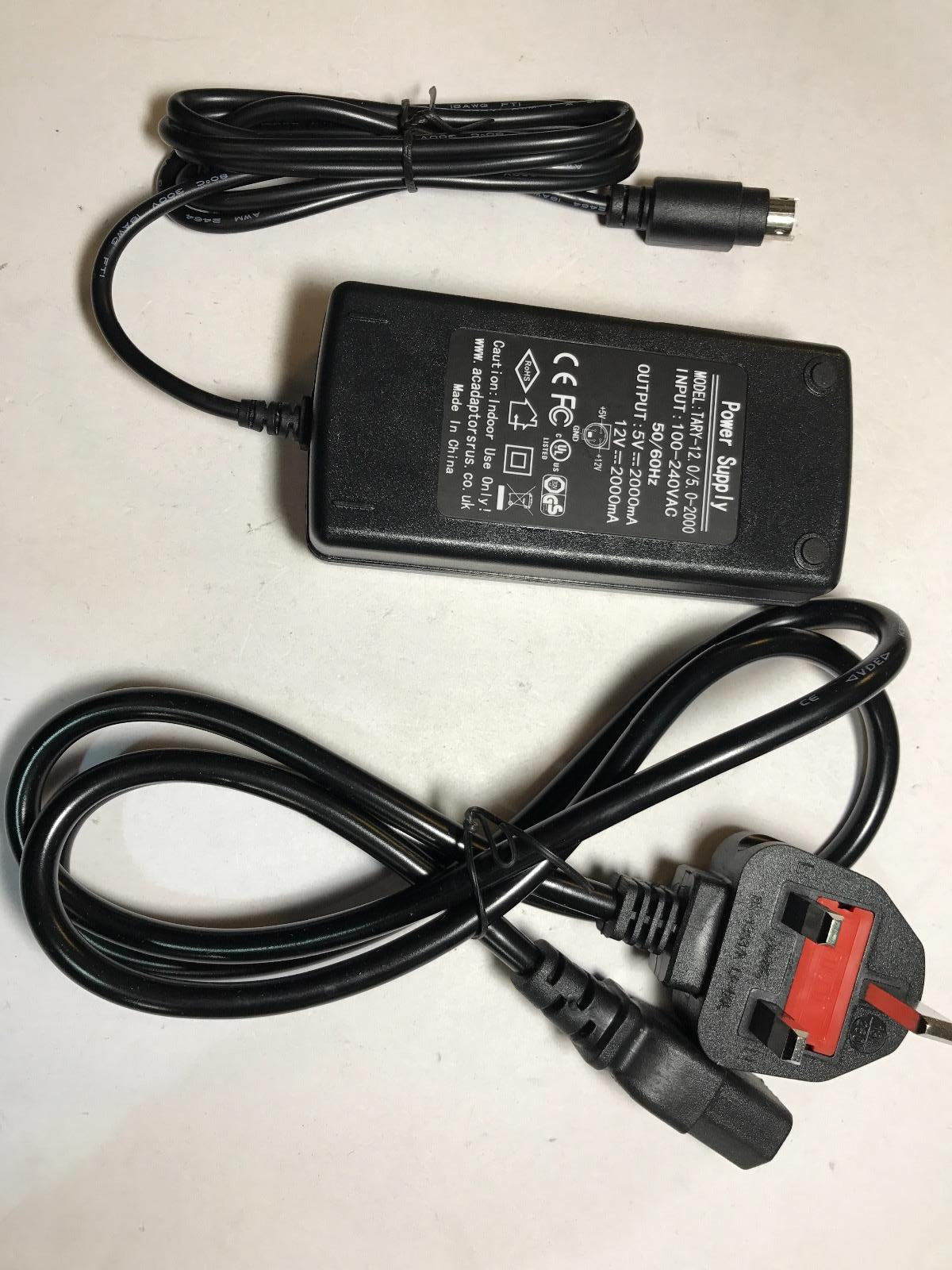 12V 5V 4 Pin AC-DC Adaptor Power Supply for Iomega External Hard Drive LDHD250-U