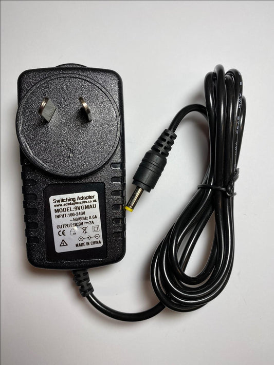 AUS 9V 2A AC-DC Adaptor Power Supply Charger for TF-DVD 7307 Portable DVD Player