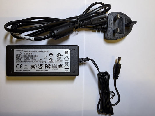 12.0V 5000mA Switching Adapter Power Supply for model PS60IBCAY5000S PSU