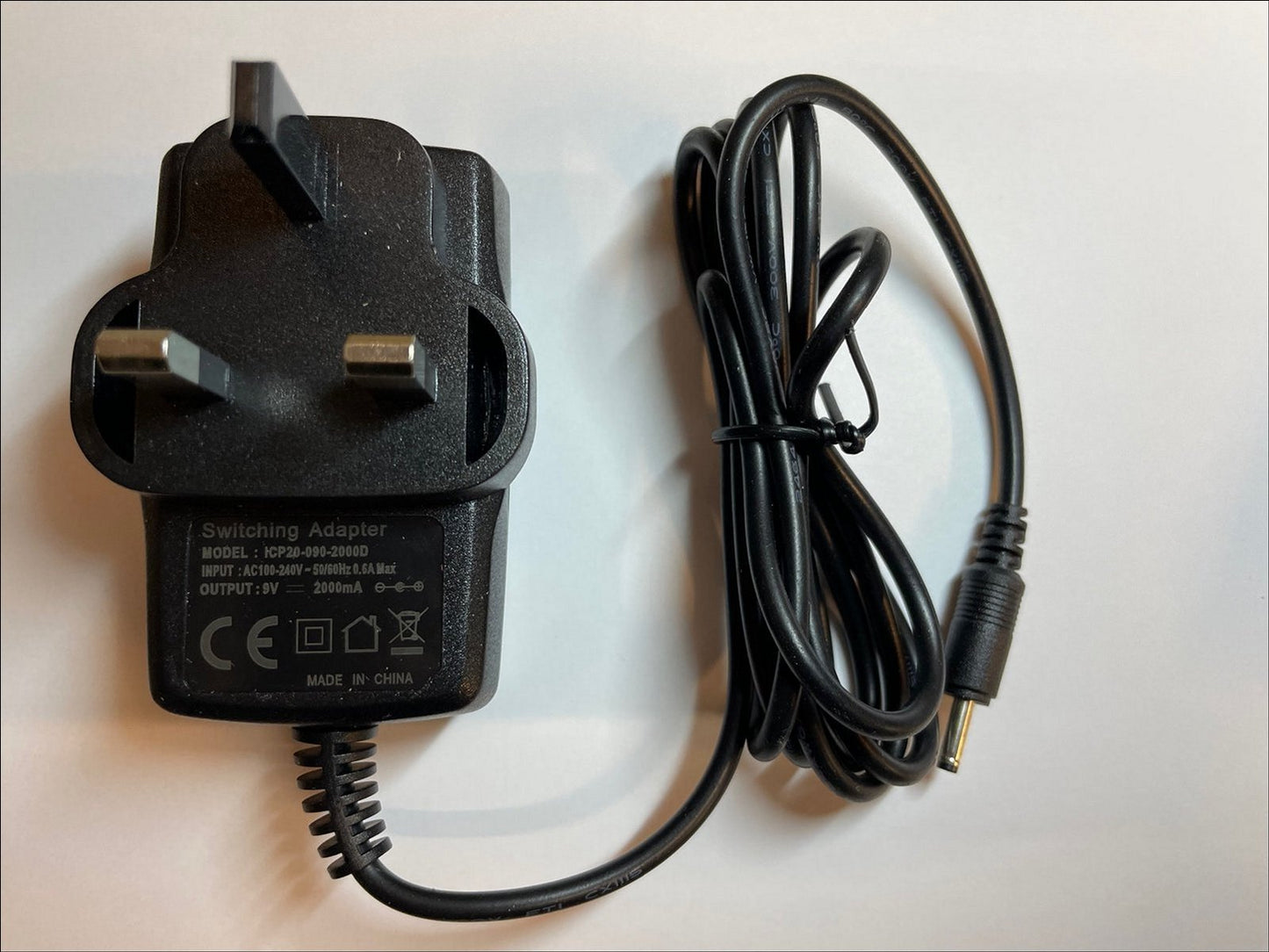 9V 2A Mains AC-DC Switching Adaptor Power Supply Charger 3mm x 1.1mm 3.0mm 1.1mm