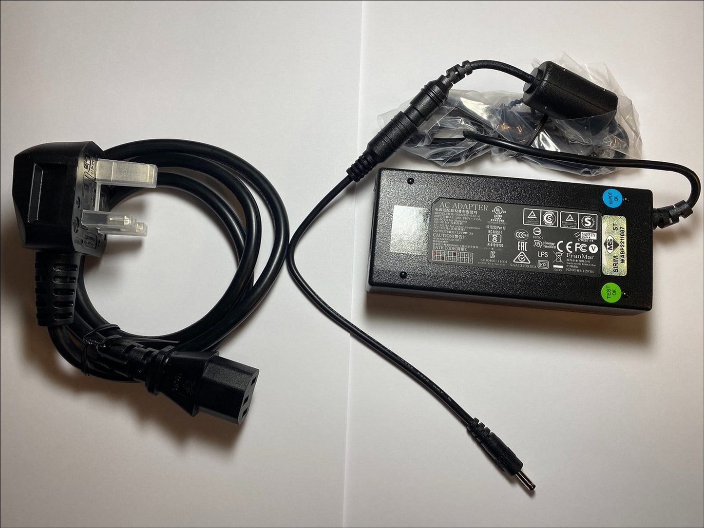 Replacement 12V 3A AC Adaptor Charger for Thomson UK NEO14C-4BK64 NEO Notebook