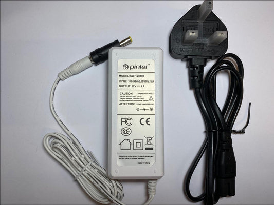 Replacement 12V 4A Switch Mode Power Supply for KTEC KSAPN0481200400M2 KT1240WIE