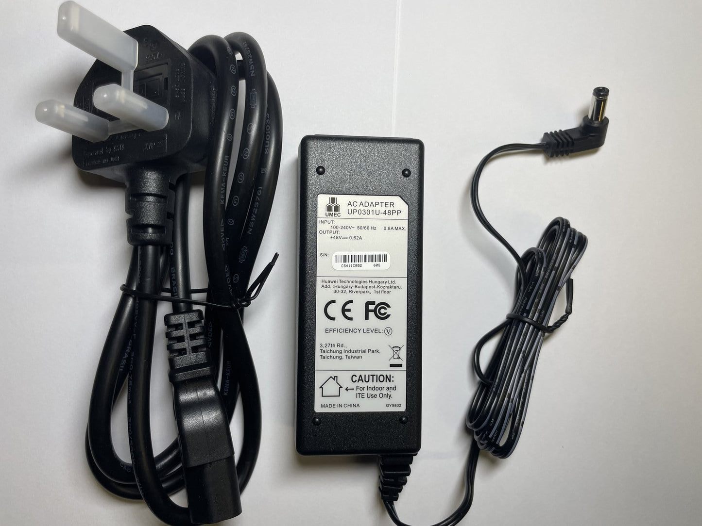 Replacement Cisco CP-PWR-CUBE-3 Phone 48V 0.38A Power Supply AC Adapterfor 7961