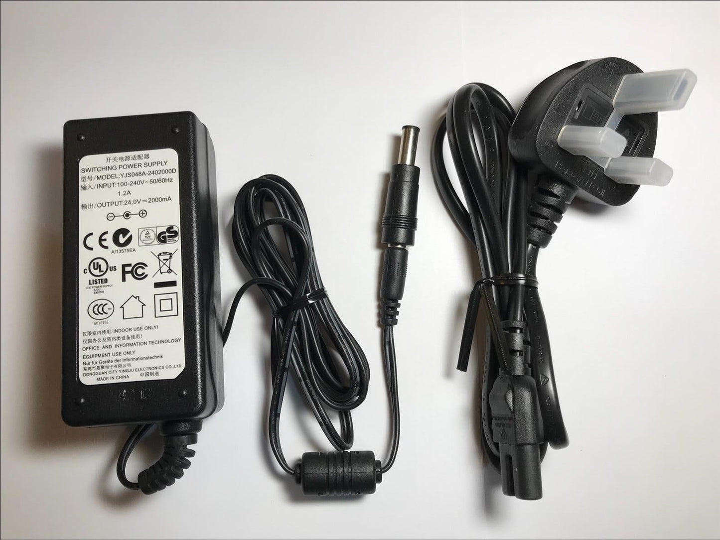 24V Replacement for 23V 1.5A DC AC-DC ADAPTOR for JVC Soundbar TH-WL315B