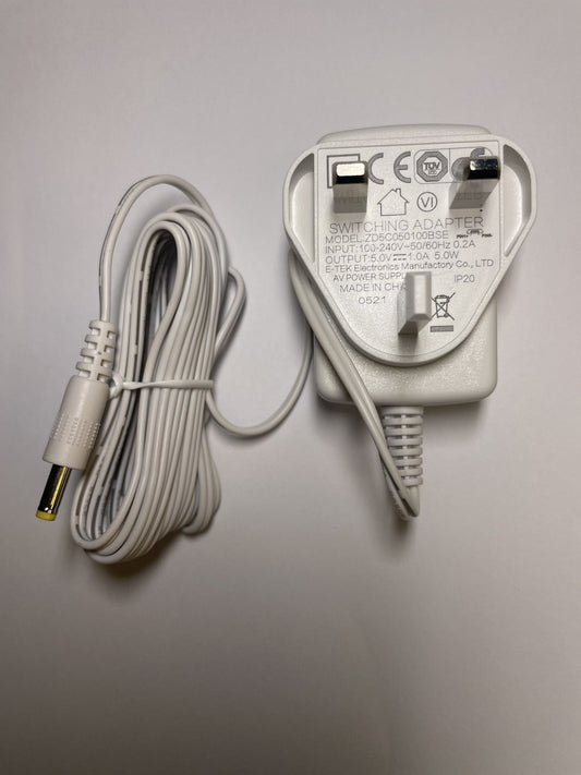 Replacement 5V 1A AC Adaptor Charger for Vtech VM5463 Baby Monitor Parent Unit