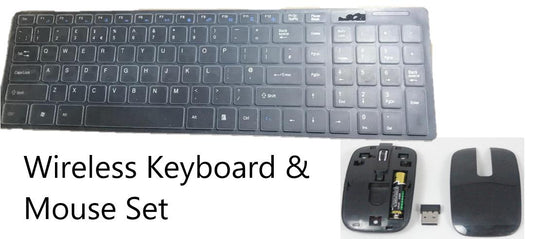 BLACK 2.4Ghz Wireless Thin Keyboard + Number Pad & Mouse for UE40ES6100 SMART TV