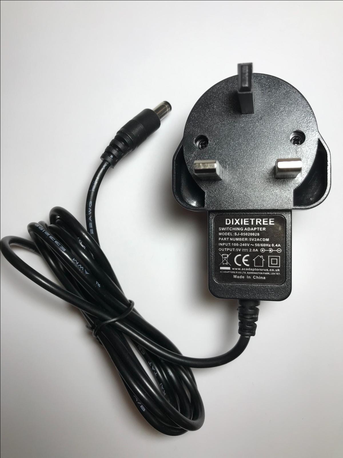 Replacement for 5V 1A AC-DC Charger for Wilko 3.6V Cordless Screwdriver 449410