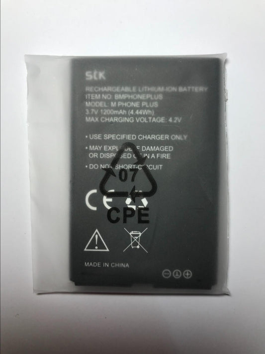Genuine STK Rechargeable Lithium-Ion Battery BMPHONEPLUS 3.7V 1200maH 4.44Wh
