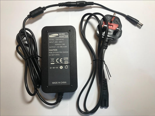 14.0V 4.29A 14V AC-DC Switching Adaptor Power Supply 5.5mm x 2.1mm