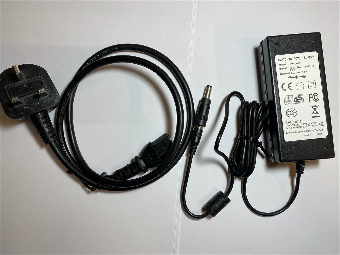 Replacement 24V AC-DC Power Adaptor for Roland CAMM-1 GS-24 Vinyl Cutter Plotter