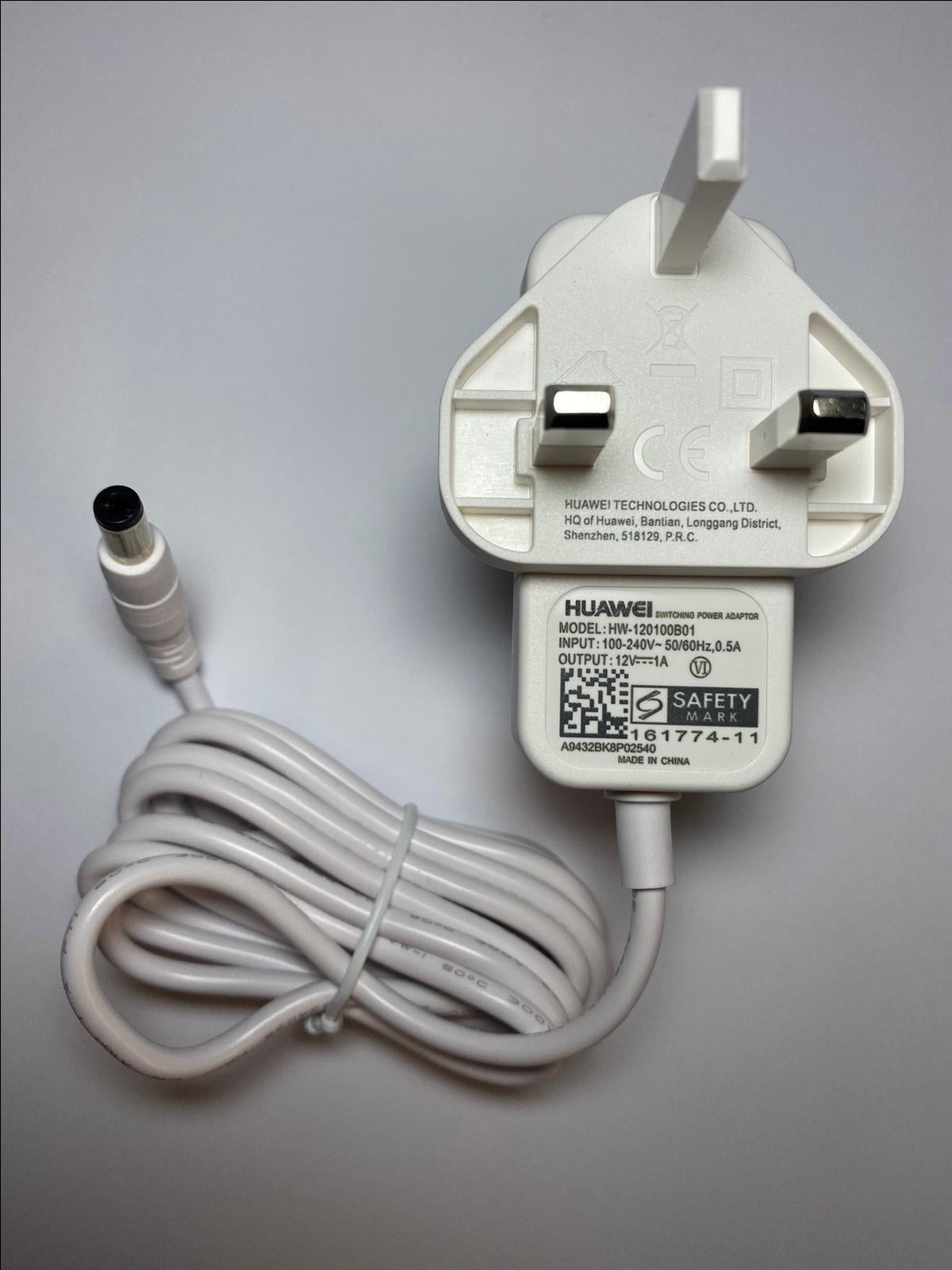 White Replacement for 12.0V 1.0A AC-DC Adaptor HUAWEI HW-120100B3W Power Adapter