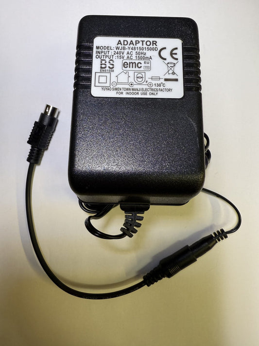Replacement for 14.8V 500mA AC Adaptor for AHEAD JAA-1480500F Power Supply