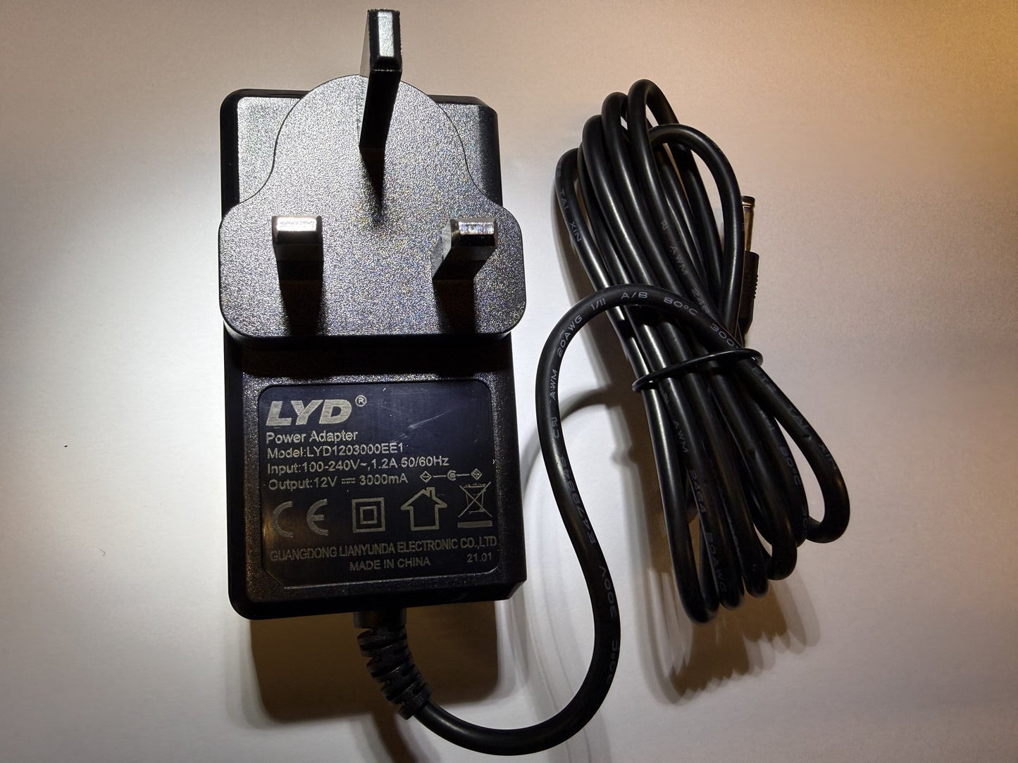 Replacement for 12V 2.5A AC SWITCHING MODE POWER SUPPLY ADAPTOR DBL25AF-120250