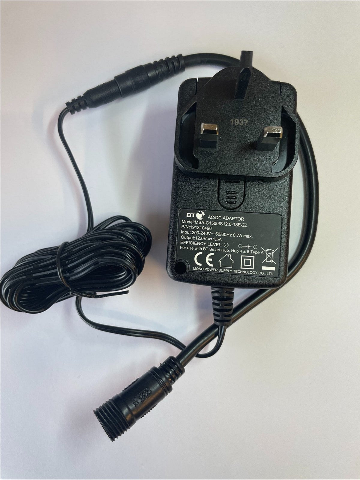 Replacement for VEGA AC/DC Adapter model EHT-5-IP 12VDC MAX 5W Constant Voltage