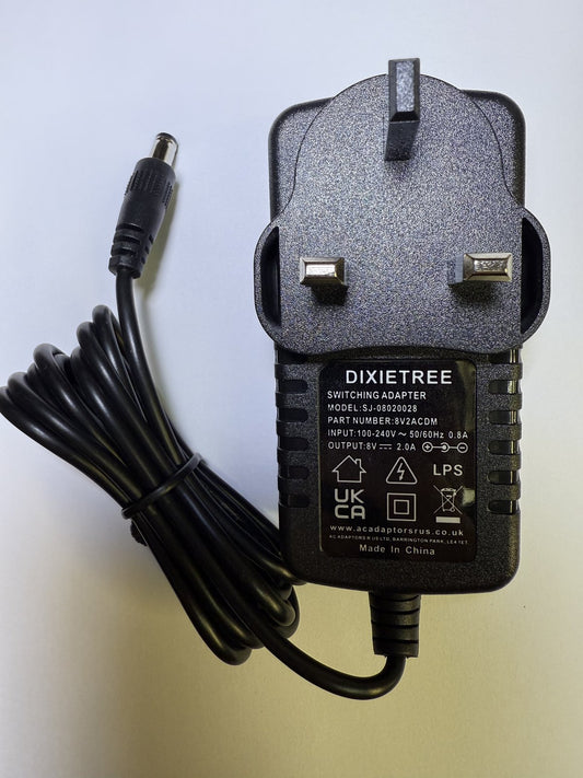 8V 500mA UK AC-DC Switching Adapter for Hammer E1 Exercise Bike